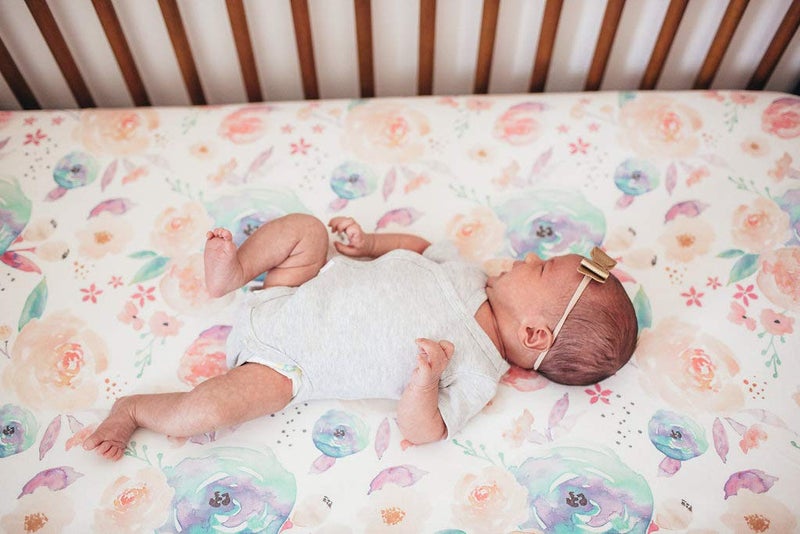 Copper Pearl Premium Knit Crib Sheets - Breathable and Soft, Fitted for Standard Mattresses, Perfect for Baby Registry or Shower Gift, Bloom - Image 5